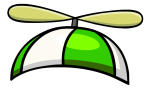 Green Propeller Hat
