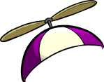 Purple Propeller cap